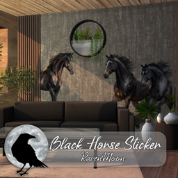 [RavenMoon] Sticker Black Horse project image