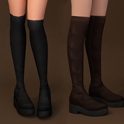 [Falling for November] Leather Tall Boots logo