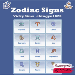 Zodiac Signs by Vicky Sims (chingyu1023) | POLSKIE TŁUMACZENIE