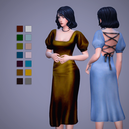 MF - Eloise Velvet Dress | 14 Swatches project image