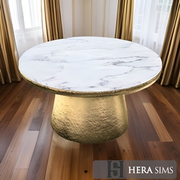 Marble gold coffee table