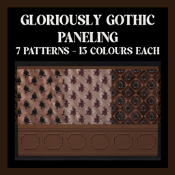 Gloriously Gothic Paneling - Multiple Patterns and Colours