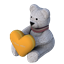 [Requires mesh] Rowan Teddy Bear With Love Heart logo