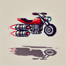 Futuristic Flying Bike logo