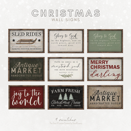 Sims4Luxury - Christmas 2023 - Wall & standing signs