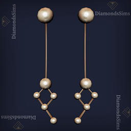 Pearl earrings 92 by diamondssims