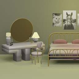 Chic Slumber Bedroom & Mirror Set