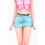Meow Denim Skirt (with belt) logo