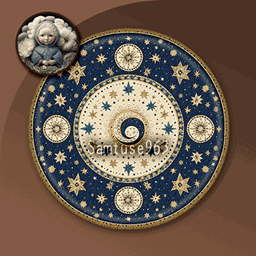 Mysticism Round Dance Rug #1 Samtuse963 logo