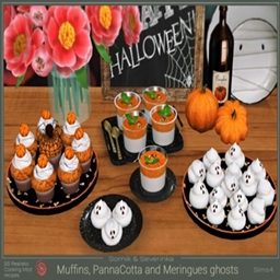 Meringue Ghosts, Cupcakes and Pumpkins Panna Cotta | Spanish Translation By RoshySims
