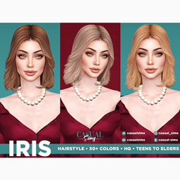 CasualSims - IRIS HAIRSTYLE - FEMALES (NO BANGS) project image