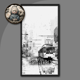 HQ Achromatic City Long Painting #1 Sellable Extra D Samtuse963 project image