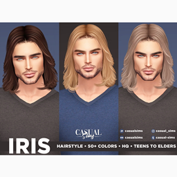 CasualSims - IRIS HAIRSTYLE - MALES (NO BANGS) logo