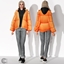 Hoodie with Puffer Winter Jacket logo
