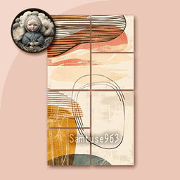 HQ Abstract Modern Collage Painting #1 Sellable Samtuse963 project image