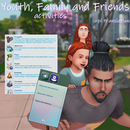 Youth, Family and Friends activities by adeepindigo - Polish translation logo