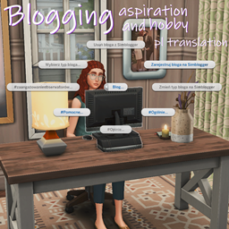 Blogging hobby and Blog Artist aspiration by adeepindigo - Polish translation logo