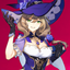 Genshin impact waifu sky overlay logo