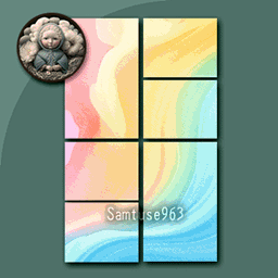HQ Watercolor Collage Painting #1 Samtuse963 logo