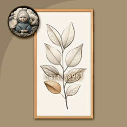 HQ Abstract Leaf Long Painting #4 Extra D Samtuse963 logo