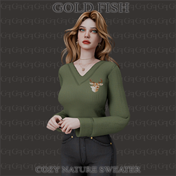 GoldFish Cozy Nature Sweater logo