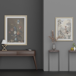 Wooden Hallway Decor Set