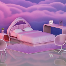Cyber Pink Bedroom Set logo