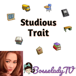 Trad FR Studious Trait BosseladyTV logo