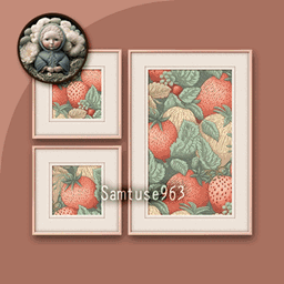 HQ Strawberry Painting 3 Piece Set #1 Sellable Extra F Samtuse963 project image