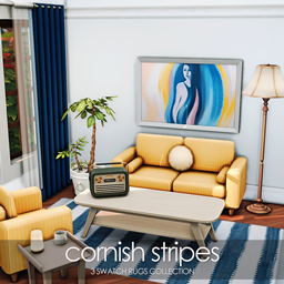 Cornish Stripes - Rug Set logo