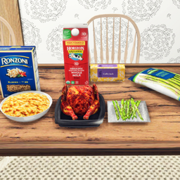 Trad FR Rotisserie Chicken with Mac & Cheese & Asparagus Custom Recipe Insimnia