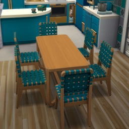 Recolors of dining chair from Growing Together logo