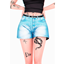 Touch Denim Shorts (with belt) logo