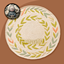 Rustic Pastel Woven Round Dance Rug #22 Samtuse963 logo