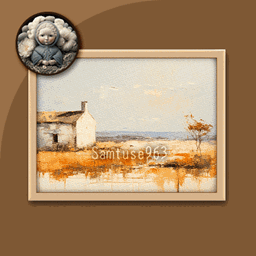 Silence Landscape Mini Painting Two #1 Extra H Samtuse963