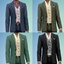 Male Fitted Stylish Florals Suits Set logo