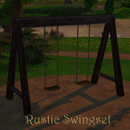 Medieval Rustic Swingset