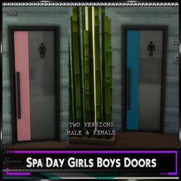 Recolors: Spa Day Girl/Boys Doors