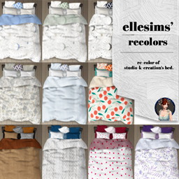 ellesims SKC bedspread recolor logo