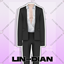 LIN-DIAN Men's two-piece sequin suit logo
