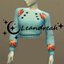 Crop Knit Sweater With Roses logo