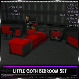 Little Goth Bedroom Set