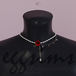 [EGGSIMS] Charming Rose Lariat Necklace logo