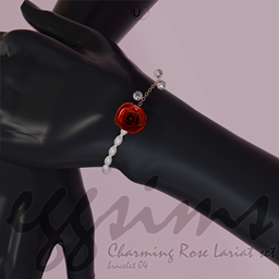 [EGGSIMS] Charming Rose Lariat Bracelet logo