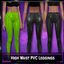High Waist PVC Leggings logo