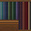 Wall paint in Moody Dark Goth Aesthetic- part 1 - medium bright brown wood colour trim - BG, Maxis  Match logo