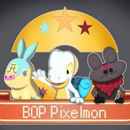 BOP P1xelmon logo