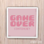 Game Over Pixel Poster logo