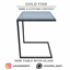 GoldFish Side Table With Glass logo