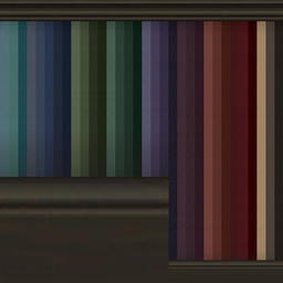 Wall paint in Moody Dark Goth Aesthetic - part 4 - Dark (EA) brown colour trim - BG, Maxis Match logo